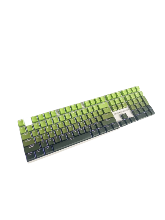 Keycaps اخضر متدرج اسود