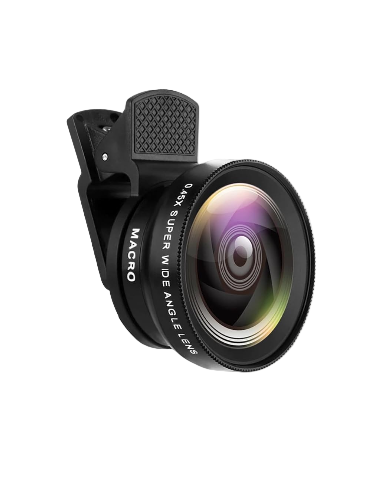 Mobile  Lens 0.45X Wide Angle 12.5X Macro Lens عدسة