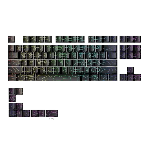 اسود Keycaps شبكة - نوكتس