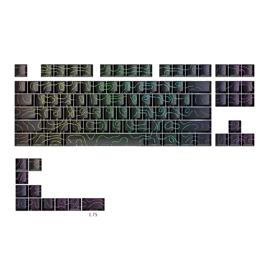 اسود Keycaps شبكة - نوكتس