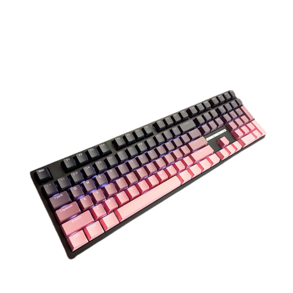 Keycaps اسود متدرج وردي