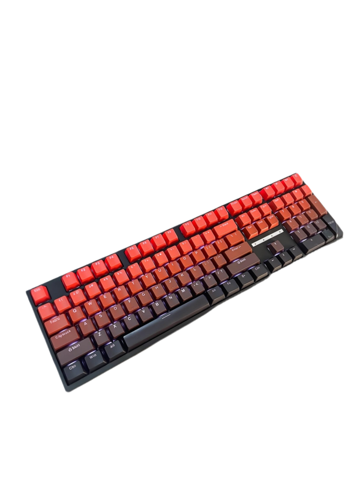 Keycaps اسود متدرج احمر - نوكتس