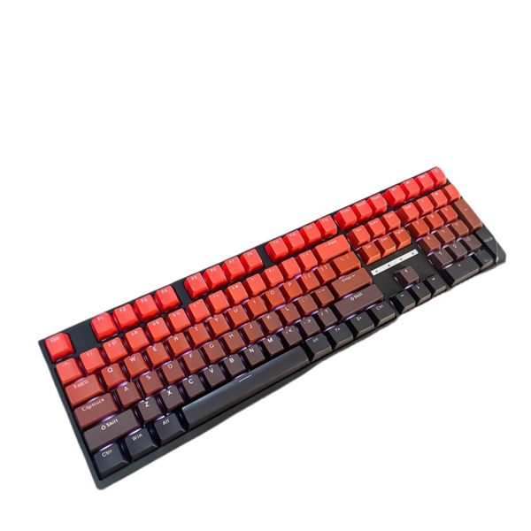 Keycaps اسود متدرج احمر