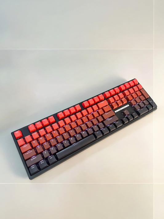 Keycaps اسود متدرج احمر - NOCT.X