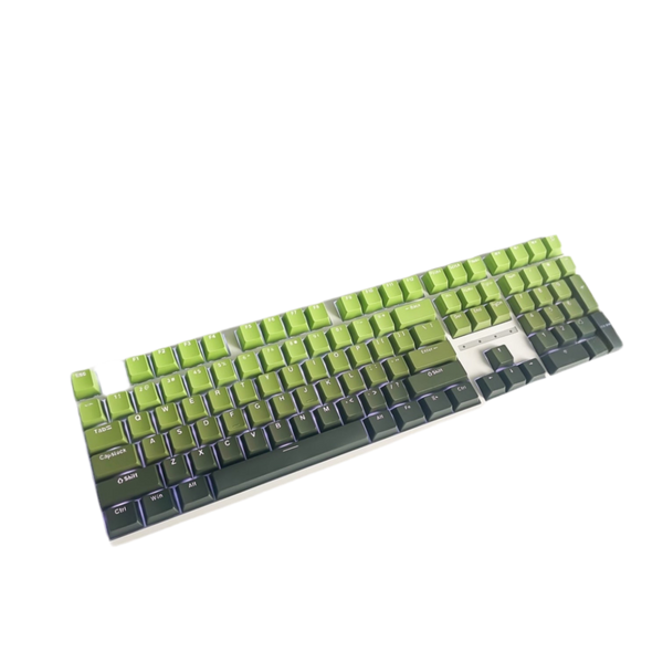 Keycaps اخضر متدرج اسود
