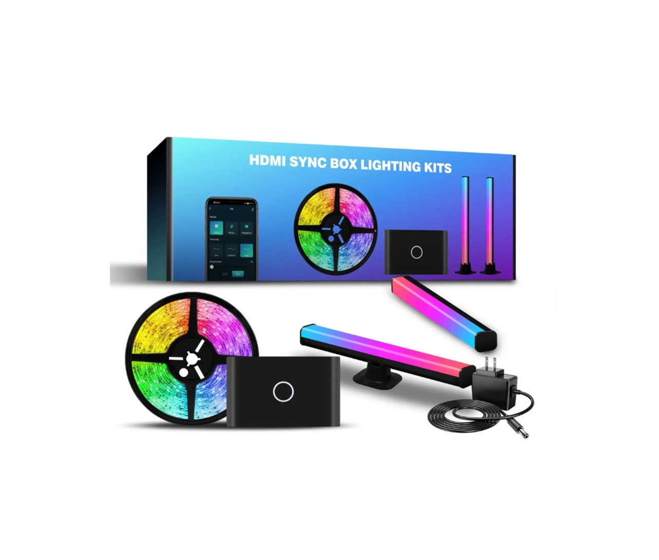 HDMI LIGHTING BOX KIT   مع التلفاز التفاعلية