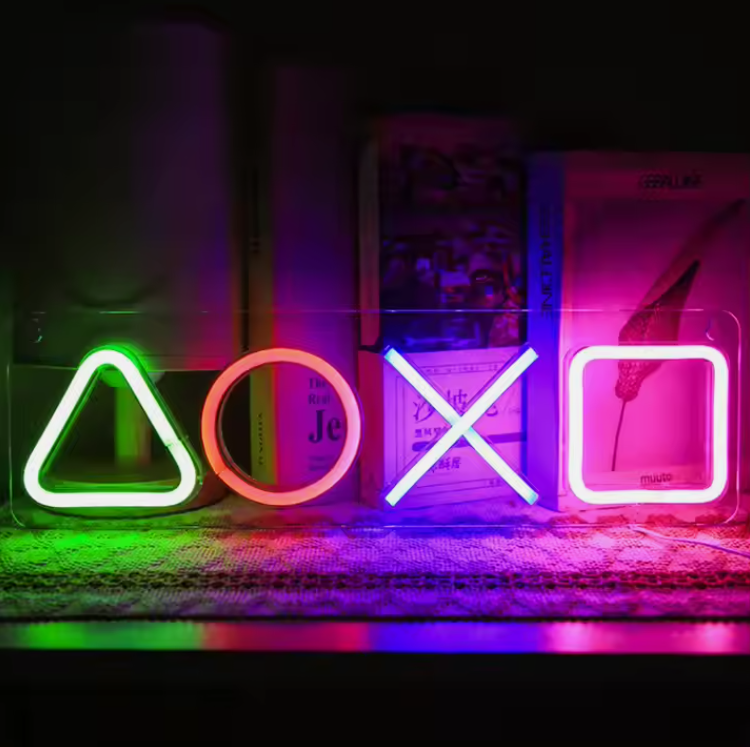 PLAYSTATION Logo  Neon