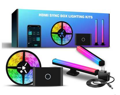 HDMI LIGHTING BOX KIT   مع التلفاز التفاعلية