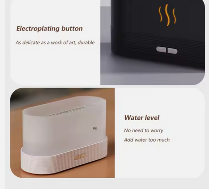 Usb Fire Air Humidifier Night Light مبخرة ضوئية